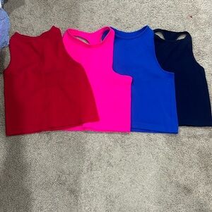 Free People Intimately tank halter back bundle set of 4